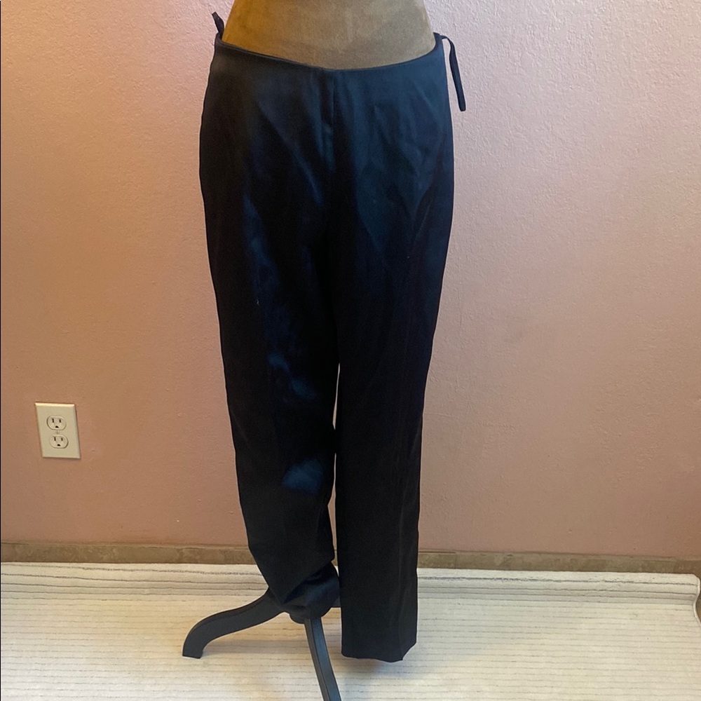 JESSICA McCLINTOCK Black Satin Pants